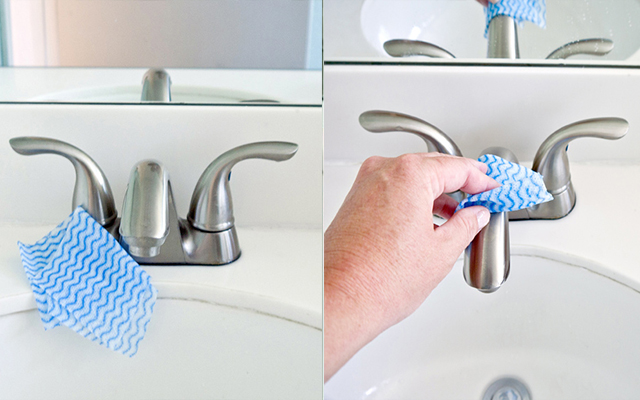 Loại bỏ cặn bẩn trên vòi nước băng giấm vô cùng đơn giản